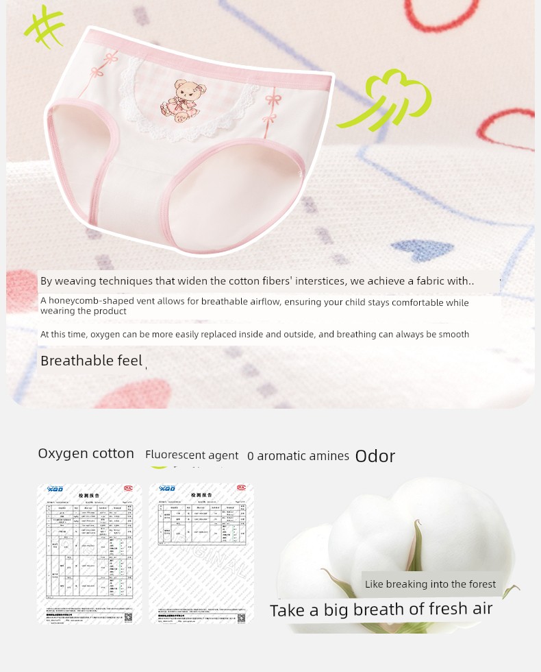 Girl Underwear Pure Cotton Briefs New Arrival Girls' Cotton Class a Baby Girl Kids Boxer Shorts Girls' Pants — 7