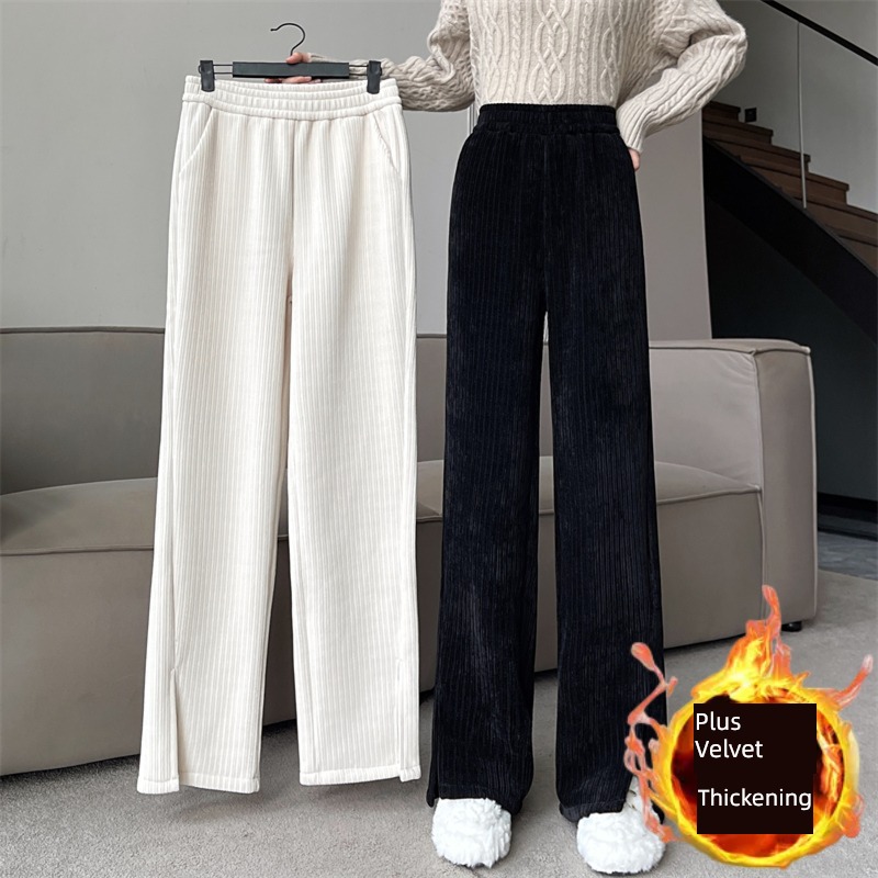 Plush Fork chenille  Soft waxy little chap Wide leg pants