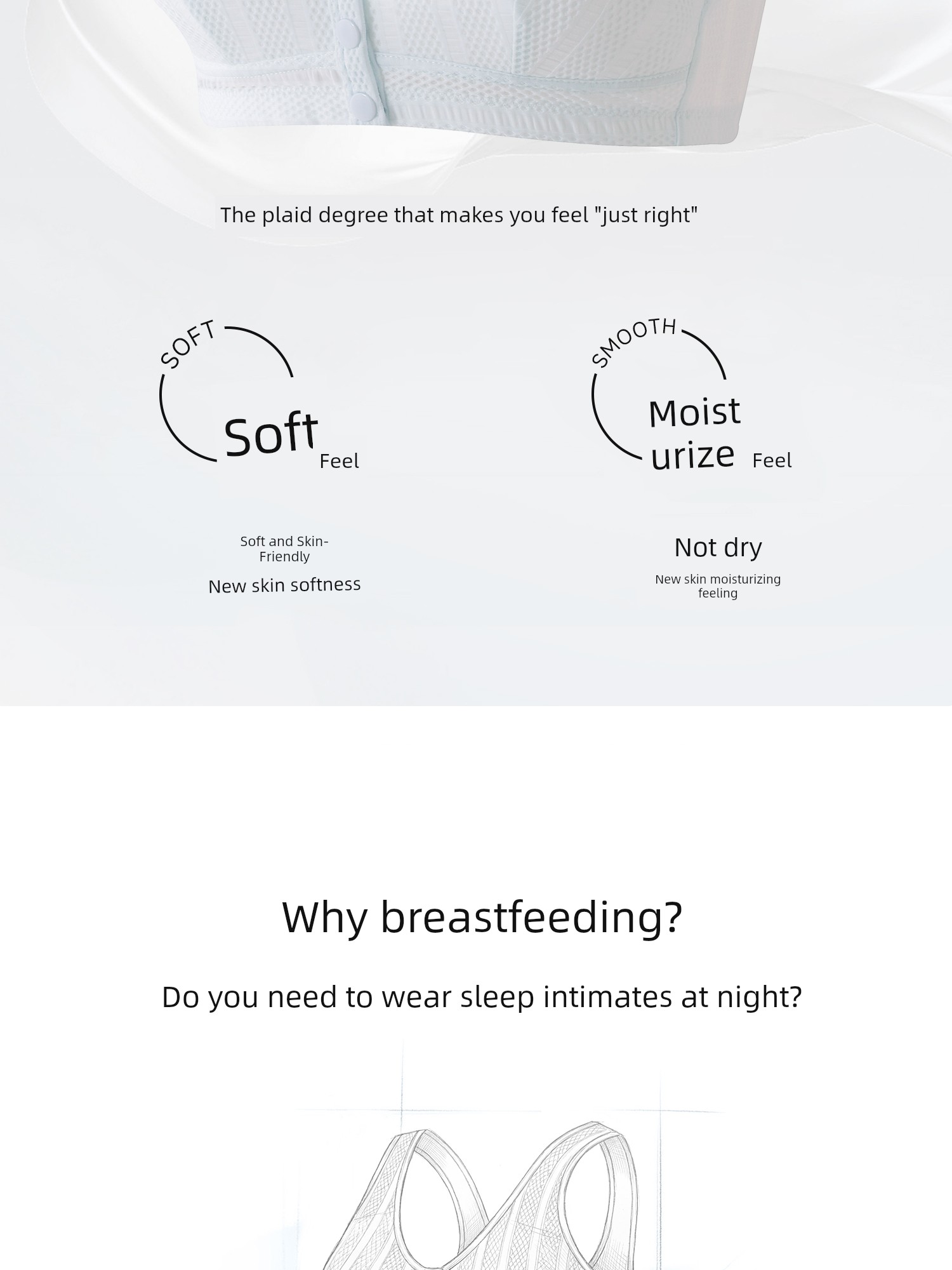 Front-Buttoned Nursing Bra for Postpartum Breastfeeding and Sleeping, Special Vest-Style Maternity Bra for Pregnancy, Ultra-Thin Summer Model — 3
