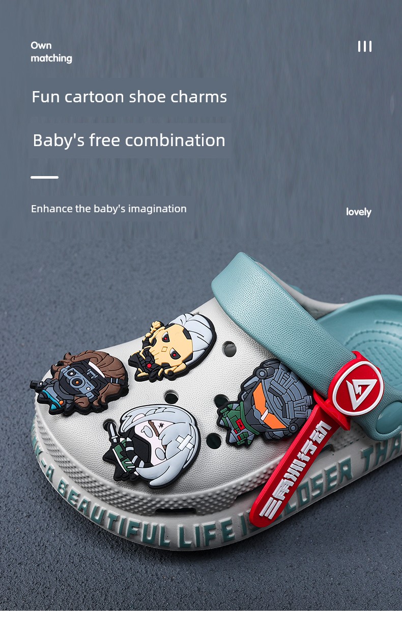 Delta Action Children's Croc Shoes Boys' Non-Slip Summer New Style Kids' Soft Sole Beach Sandals — 2