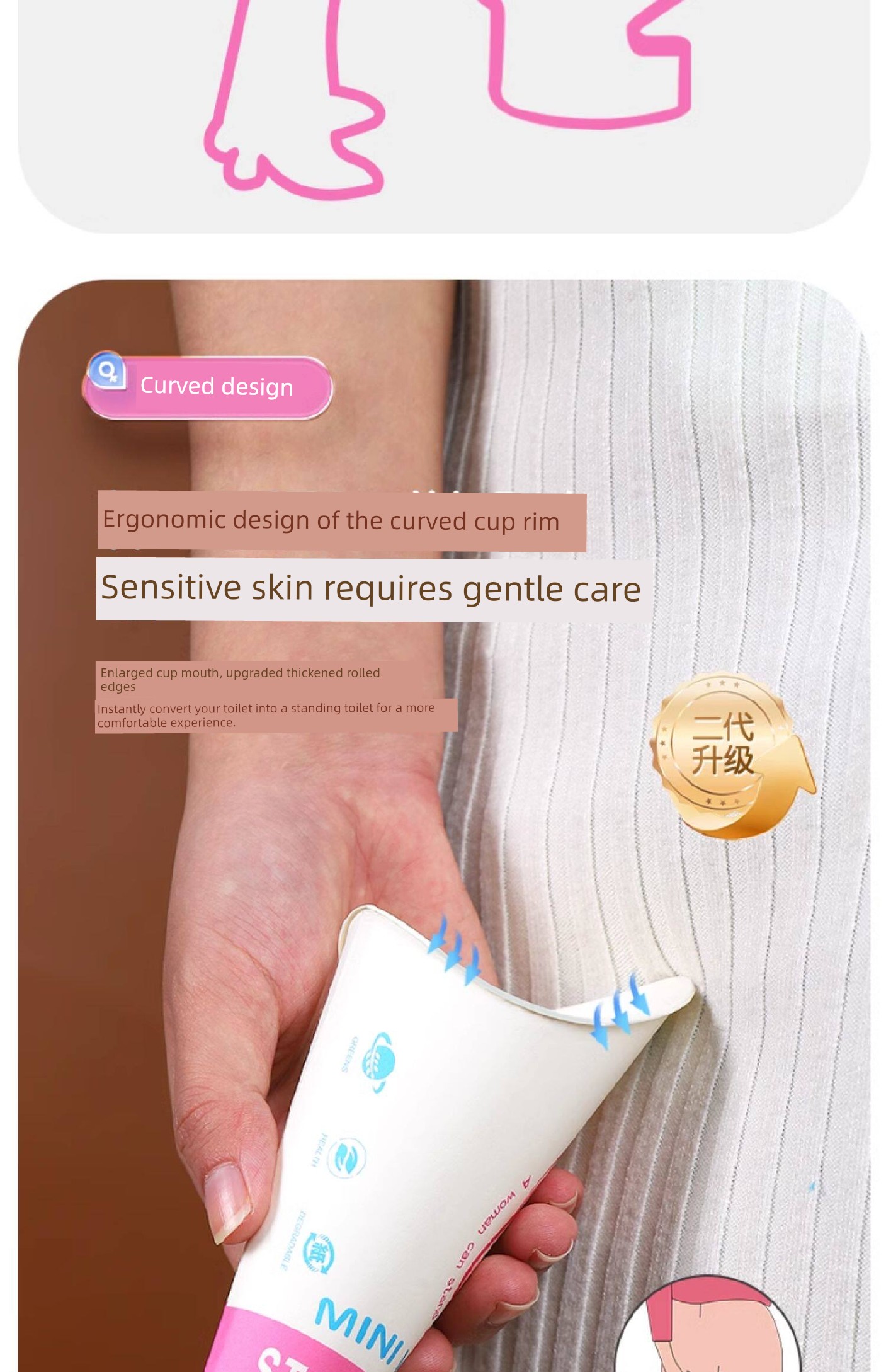 【Urination Device】Jingqi Disposable Urination Cup for Pregnant Women and Postpartum Women, for Standing Use in the Bathroom, C-Section Urination Device — 9