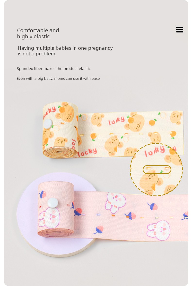 Fetal Heart Monitoring Belt Pregnant Women's Special Birth Inspection Must Be Spare Tire Monitoring Belt Medical Type Widened Adjustable Strap Plus Size — 5