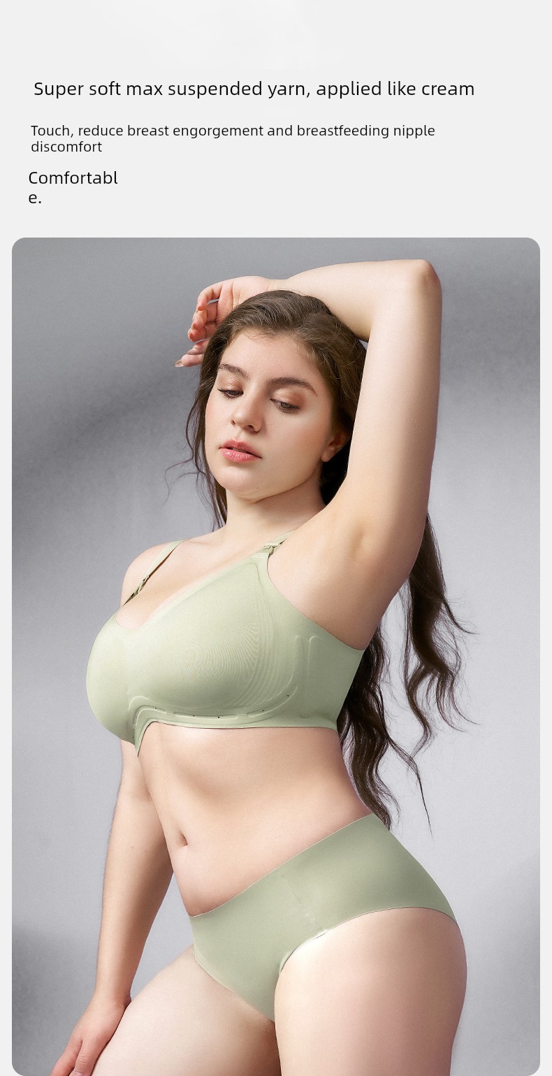 Qianxi Suspension Anti-Gravity Big Chest Special Maternity Breastfeeding Underwear Push up and Anti-Sagging Pregnancy Postpartum Max Bra — 12