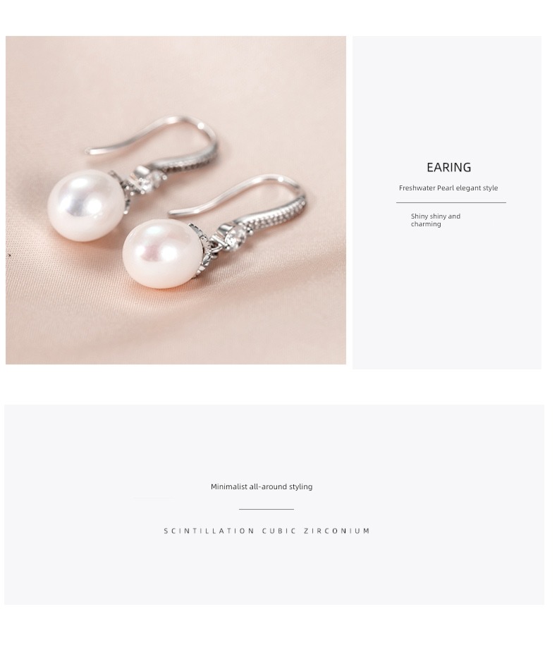Earrings Earrings 2021 The new female Minority Pearl