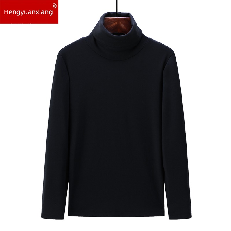 hyz  man High collar thickening Sweater Long sleeve T-shirt