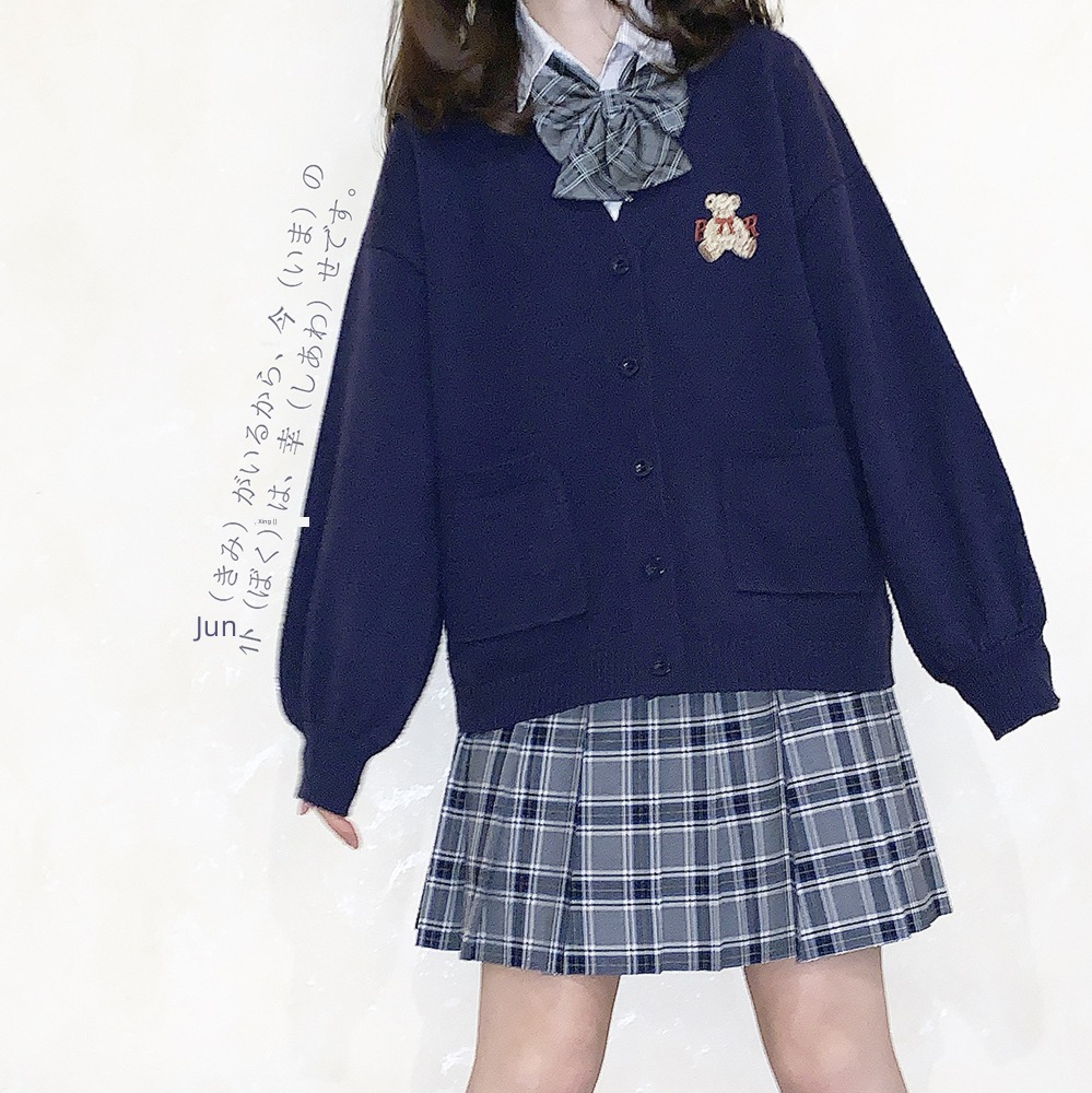 modal  Sense of antiquity Core spun yarn V-neck Cardigan Embroidery