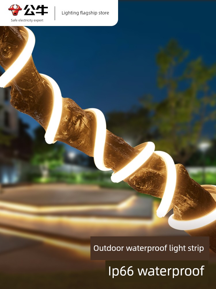 Gongniu Yang Mi Recommends Led Light Strips, High-Voltage Waterproof Linear Light Strips for Home Use, Living Room Ceiling Ambiance, Outdoor Light Strips