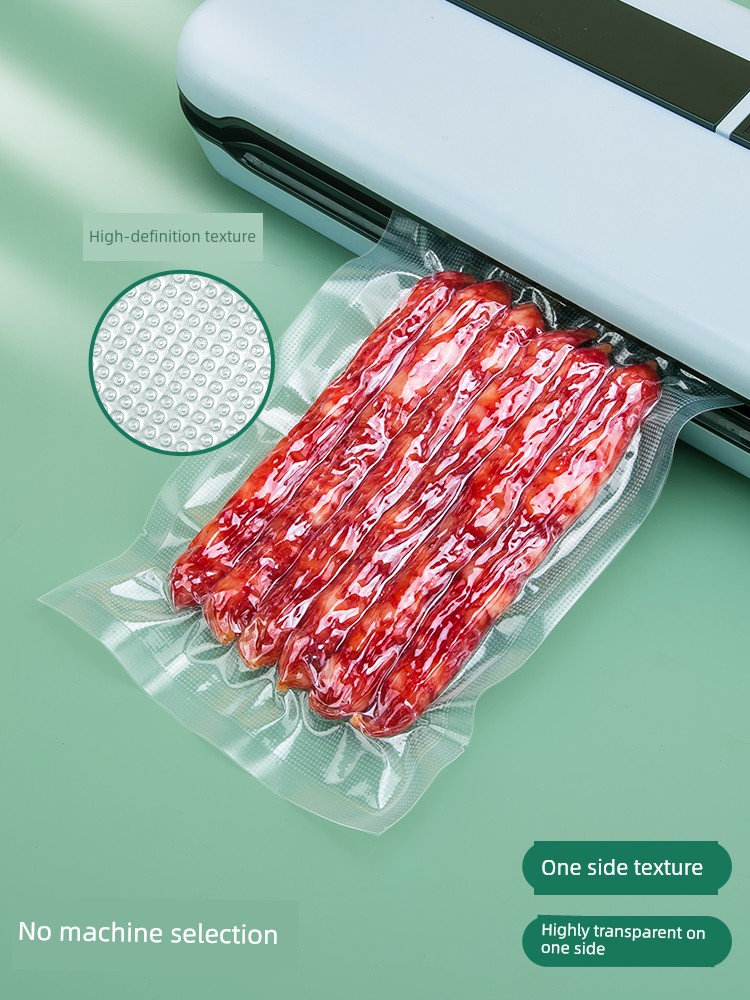 Mesh Texture Vacuum Bag Food Preservation Bag Sausage Bacon Packaging Bag Vacuum Food Household Compression Sealing Bag