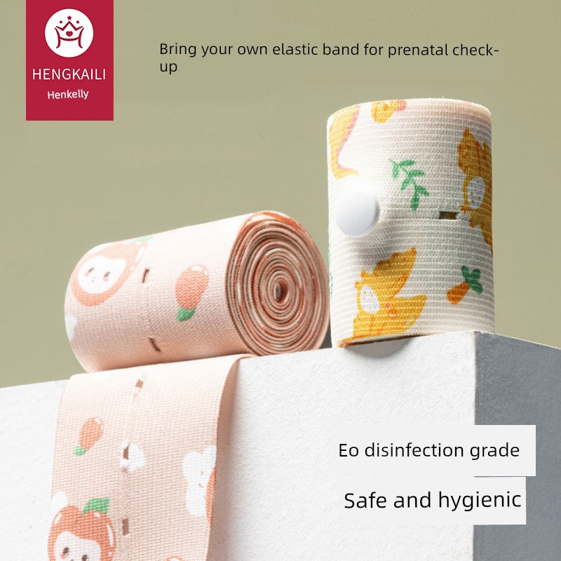 Fetal Heart Monitoring Belt for Pregnant Women Special Prenatal Examination Monitor Bandage Abdominal Belt General-Purpose Type Fetal Monitoring Belt 2 Pieces in Late Pregnancy