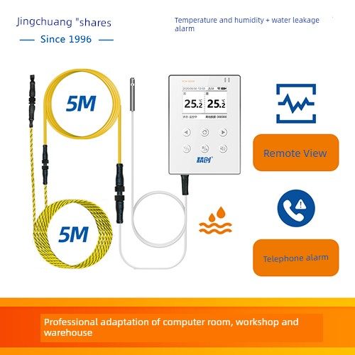 Jingchuang temperature and humidity recorder WIFI remote temperature and humidity meter mobile phone remote monitoring machine room leak alarm