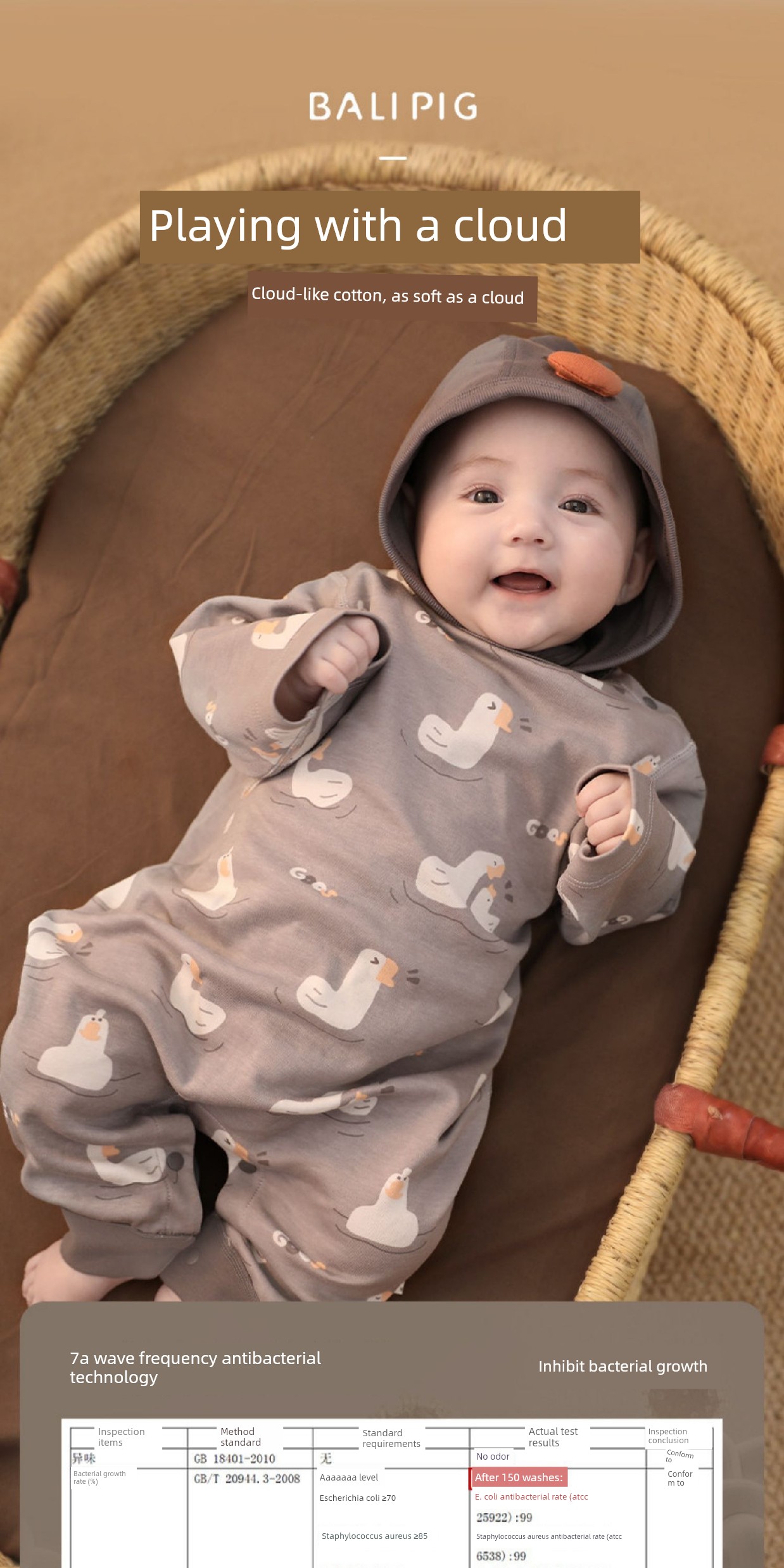 Baby Jumpsuit Pure Cotton Autumn Outfit for Boys, Spring and Autumn Outdoor Wear for Girls, All-Season Toddler Romper, 100-Day Baby Clothes — 6