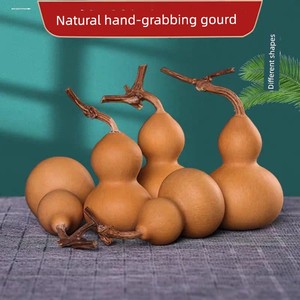 2025 Natural Gourd Handheld Ornament with Patina, Eight Treasures Gourd for Playing and Display, Premium Small Gourd for