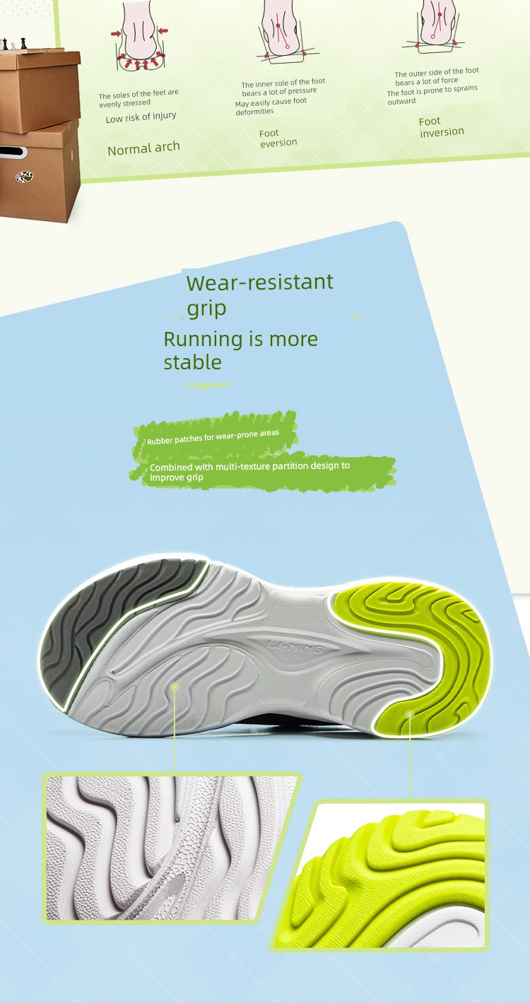 Li Ning Spring and Autumn Boys Teen Sneakers — 13