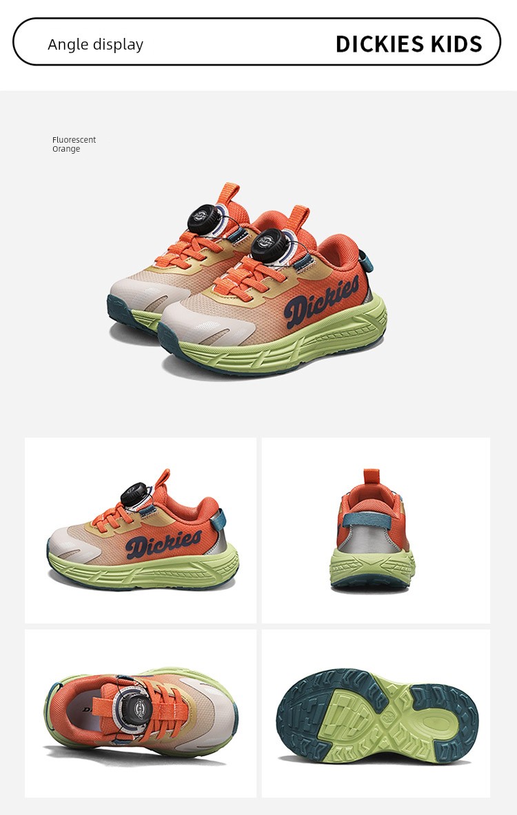 Dickies Kidsren's Sports Shoes for Boys and Girls, Lightweight, Breathable, Casual Swivel Buckle Kidsren's Shoes, Soft-Soled, Wear-Resistant Running Shoes — 20