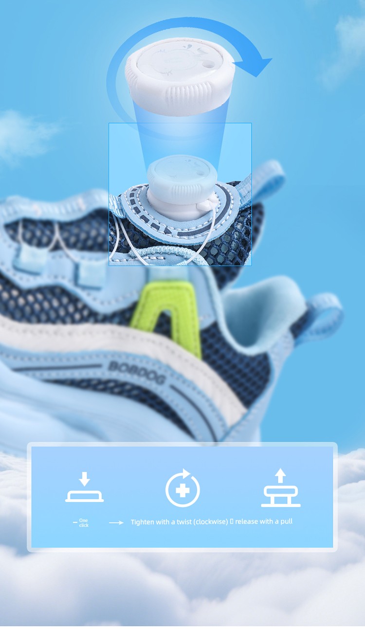 Babudou Kidsren's Shoes Boys' Rotating Buckle Sports Shoes 2026 Spring & Fall New Breathable Kidsren's Running Shoes Boys' Shoes — 61