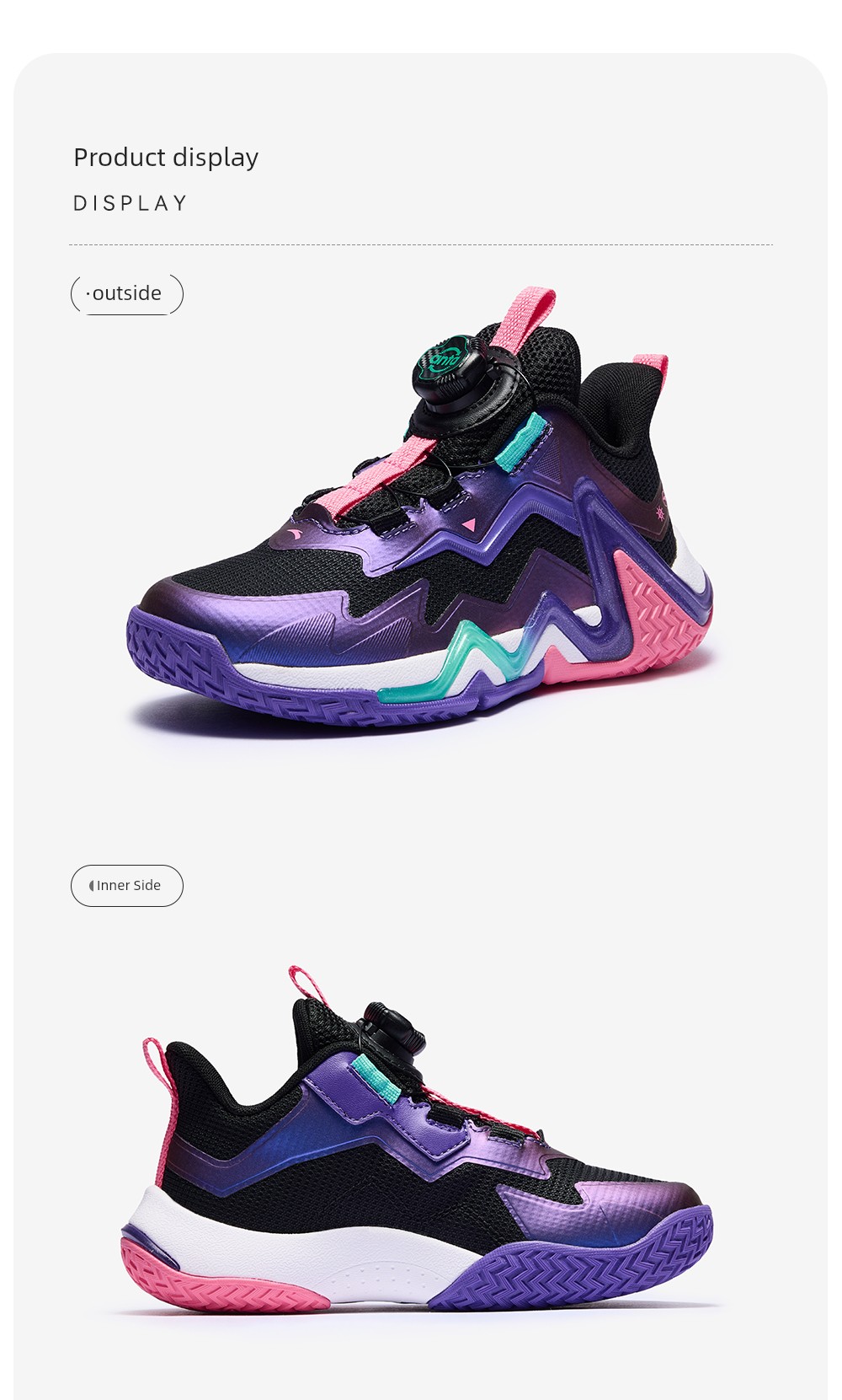 Anta Kids Reverse Scale | Boys' Basketball Shoes 2026 Autumn New Model Professional High-Support Sports Shoes Official — 22