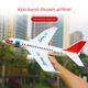Internet celebrity new hand-drawn foam airplane children's toys outdoor sports glider passenger aircraft aviation model resistant to falling models