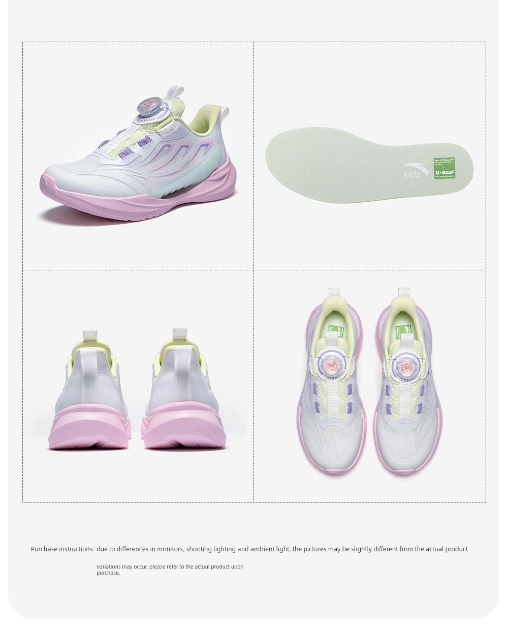 Ride the Wind 2 | Anta Kidsren's Sports Shoes, Girls' Running Shoes, 2026 Early Autumn Kidsren's Shoes, Professional Running Shoes for Students and Girls — 37