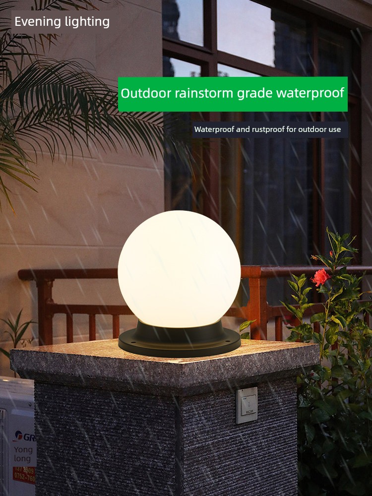 Solar Outdoor Lights 2026 New Model Waterproof Long-Lasting Home Garden Courtyard Lights Villa Perimeter Wall Pillar Lights