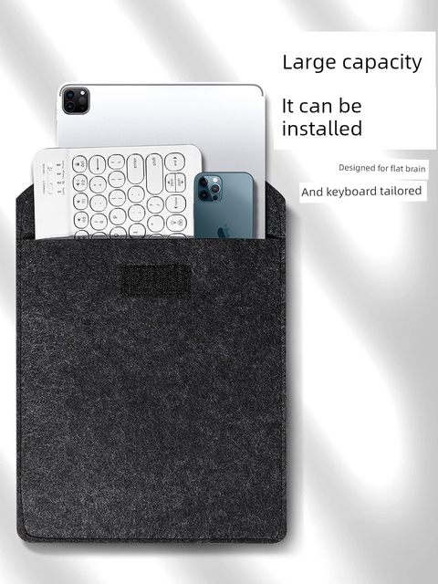 Tablet storage bag iPad storage bag pro Apple Air5 computer 9th generation 10 protection bag 8 suitable for Huawei Xiaomi tablet matepad11 portable Velcro 4 thin 3 felt bag 2 buckles