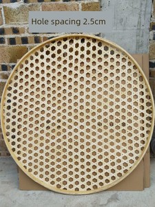 Bamboo Woven Dustpan with Hexagonal Holes, Flat Lid, Bamboo Products, Bamboo Woven Sieve, Wedding and First Birthday Gif