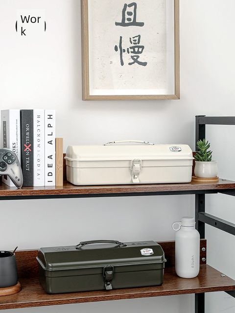 Nenggong small iron box metal tool box camping storage box household storage box iron hardware iron box car