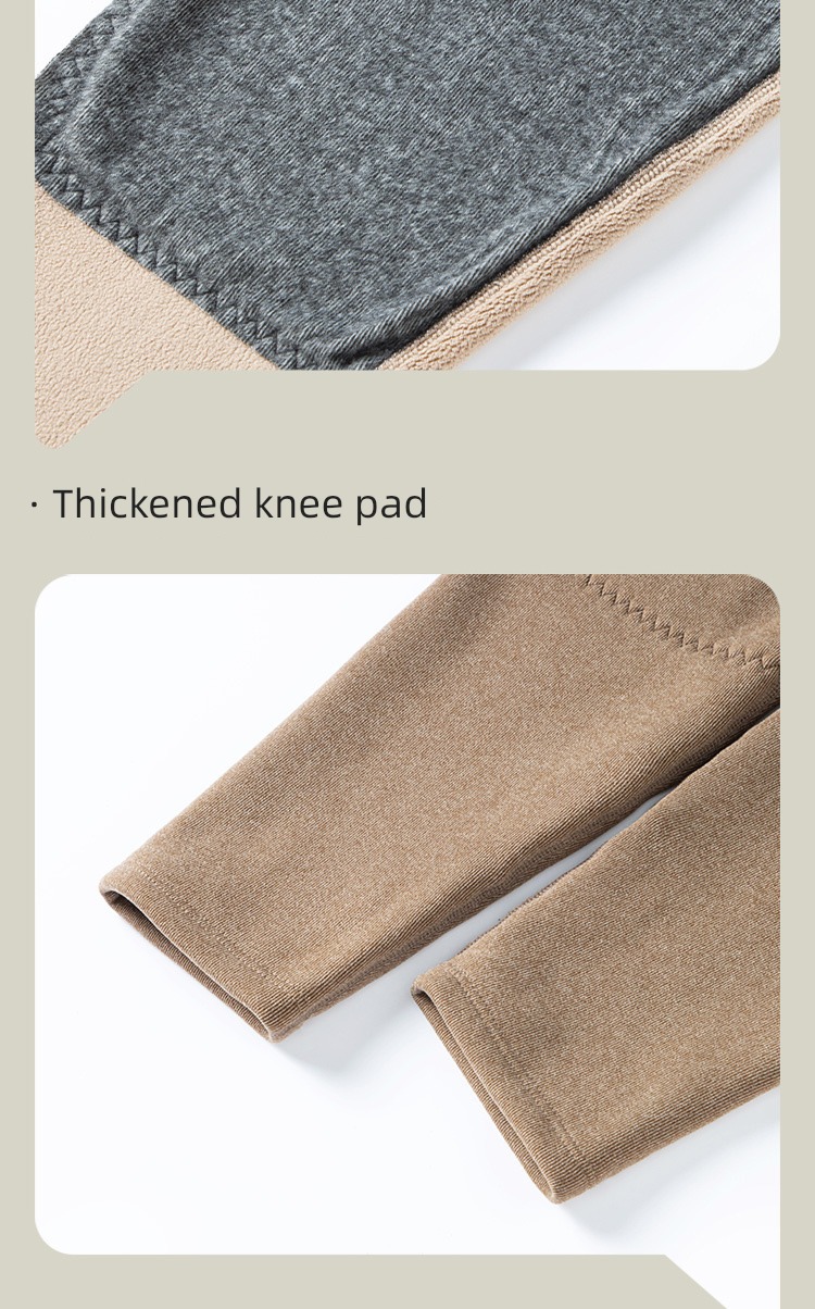 【 Pre 】 HLA / Home of Hailan Lamb wool wool kneepad Antifungal pants male Plush thickening kneepad winter Leggings