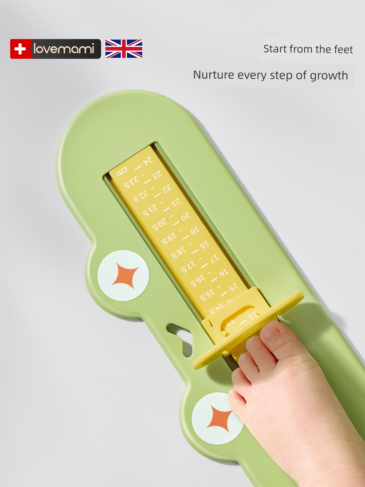 Baby Foot Measurer, Children's Measuring Instrument, Accurate Home Use Foot Length and Shoe Insole Length Measuring Ruler, Baby Measuring Tool, Child Shoe — 2
