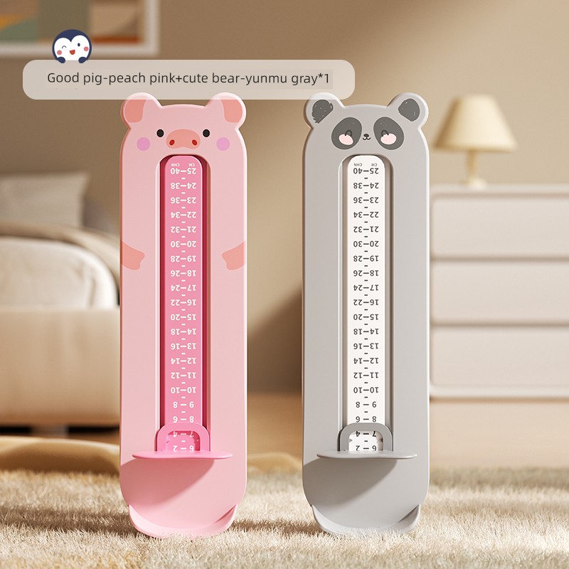 Baby Foot Measurer, Children's Accurate Foot Length Measuring Device, Infant Shoe Size Measuring Ruler, Kids' Home Shoe Measuring Tool — 5