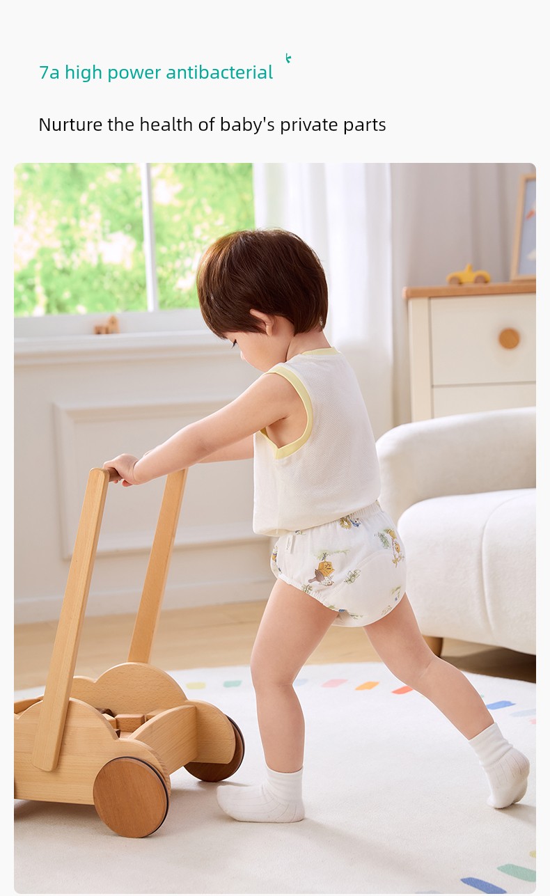 Purcotton Toilet Training Pants Male and Female Baby Kids Diaper Baby Underwear Washable Ring Baby Diapers Handy Gadget — 17