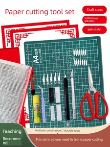 Special Paper-Cutting Tool Set for the Year of the Horse, DIY Handmade Children's New Year Window Decoration Material Ki