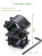 Tube clamp 8-character clamp qq double round tube clamp support rail clamp infrared octagonal clamp strong light flashlight clamp