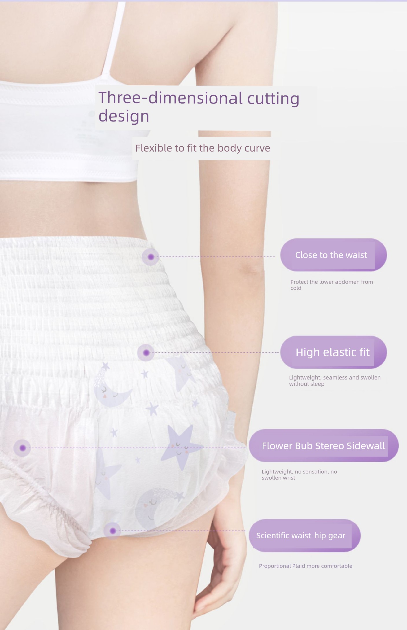 Kaili Menstrual Period Leak-Proof Postpartum Large Size Night Comfort Pants — 13