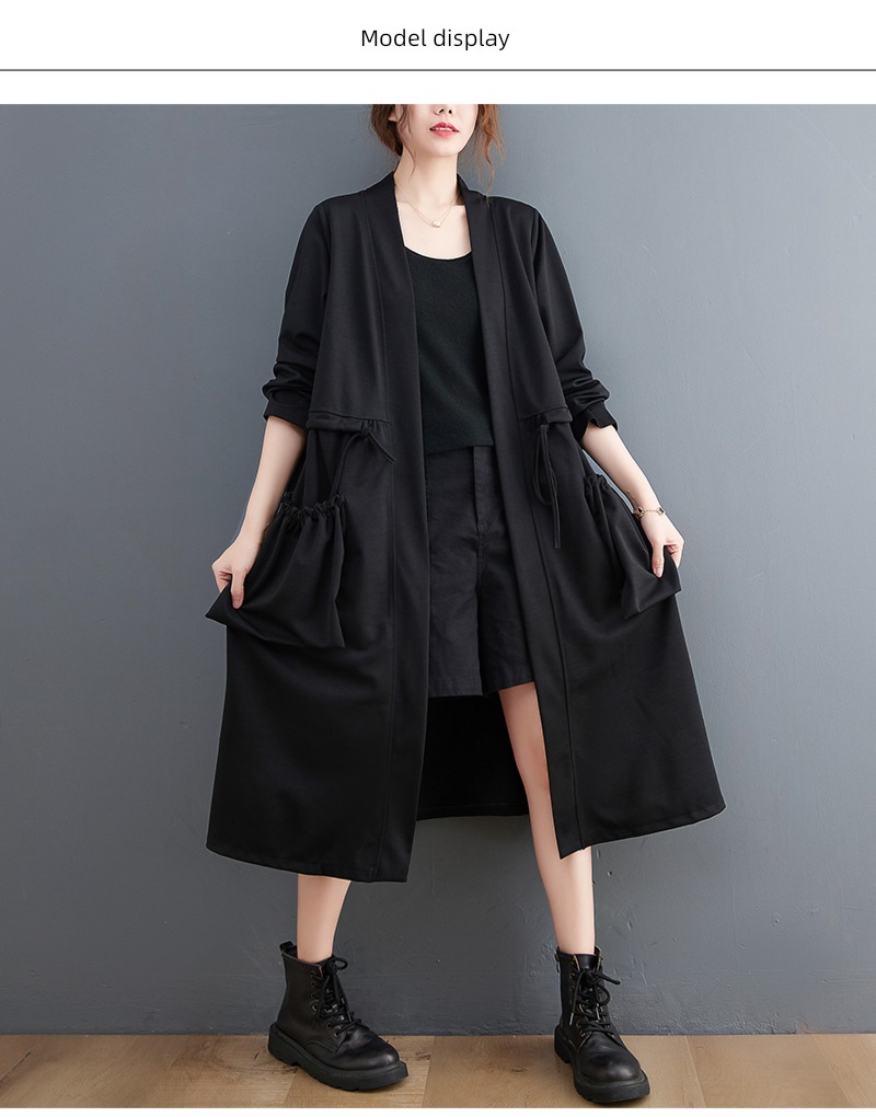 Medium and long term Big size Fat mm Leisure fashion popular Windbreaker