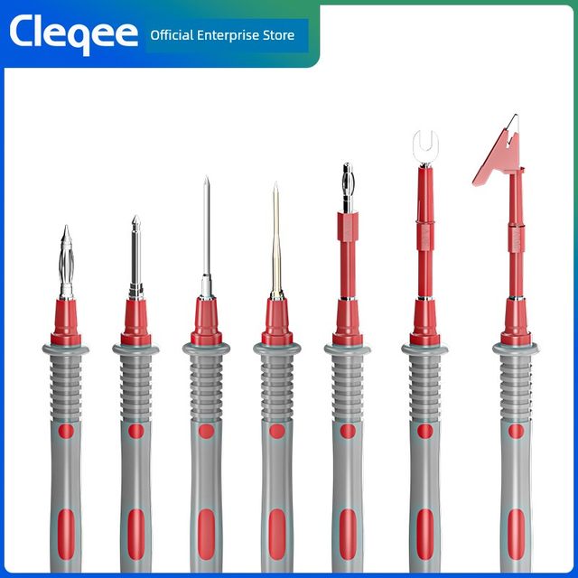 Multimeter pen wire anti-freeze silicone removable replaceable wire ultra-thin tip probe digital universal meter accessories