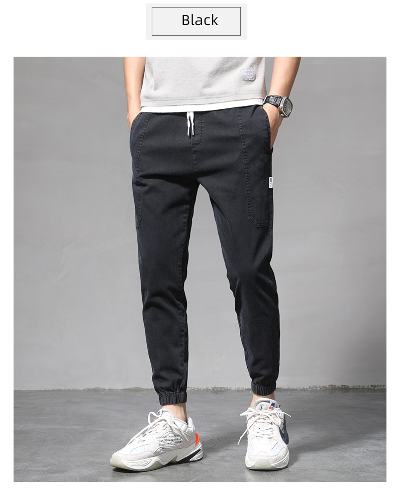 Bundle leg work clothes easy summer man Spring and Autumn trousers