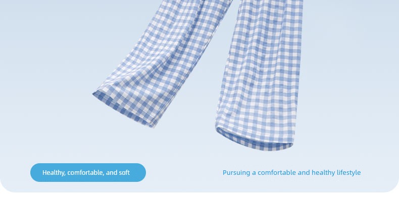 "Strong Recommend" Kids Modal Pajamas Suit Boys' Home Wear Parent-Child Pajamas Baby Gingham Western Style — 7