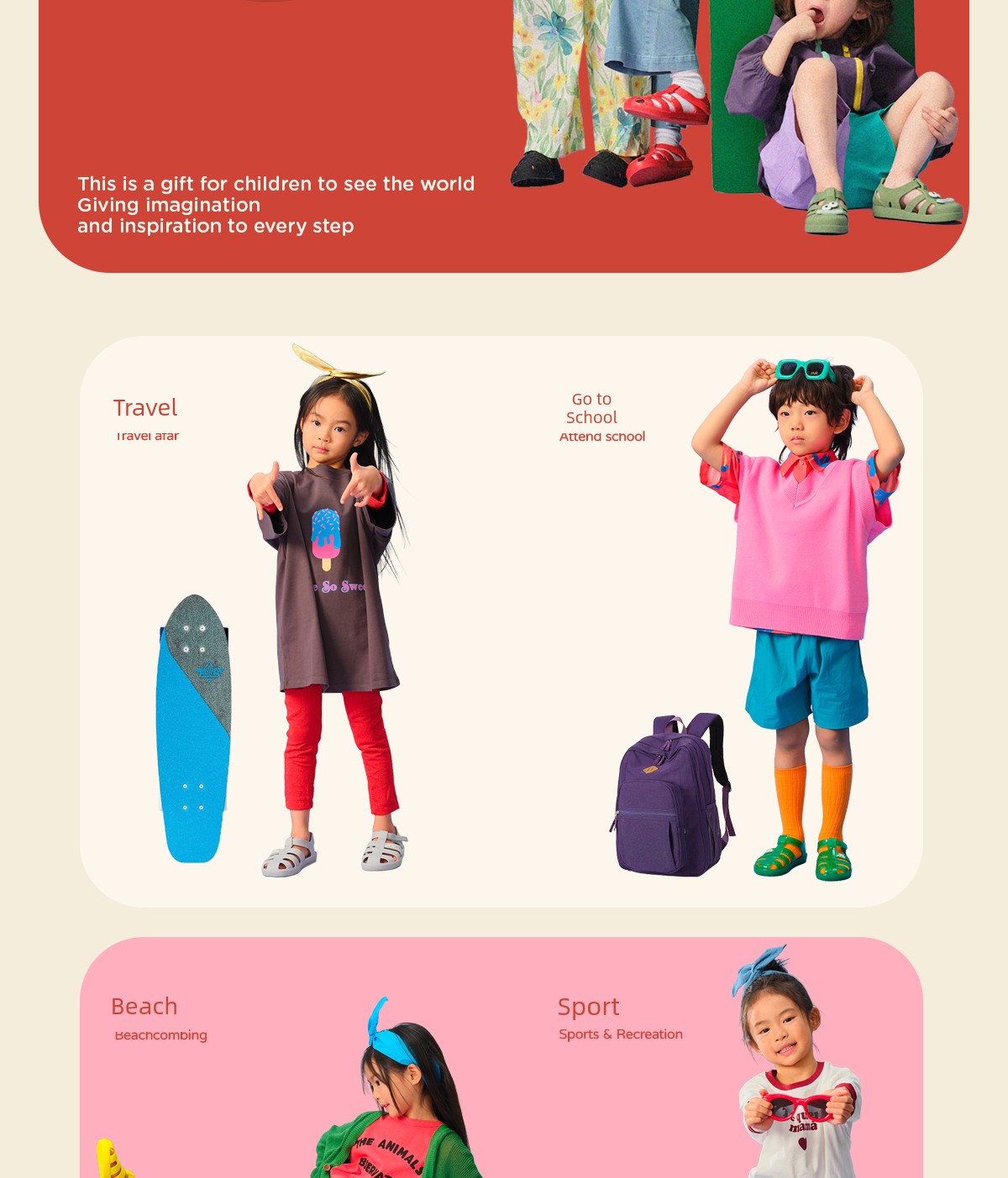 Yecominidd Kidsren's Sandals Summer New Kidsren's Shoes Girls' Toe-Toe Roman Shoes Boys' Wading Jelly Shoes — 18