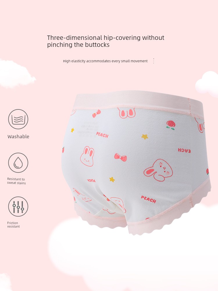 Girls' Underwear, Kidsren's Class a Cotton Summer Thin Briefs, Little Girls' Breathable Antibacterial Underwear Without Pp Inserts — 3