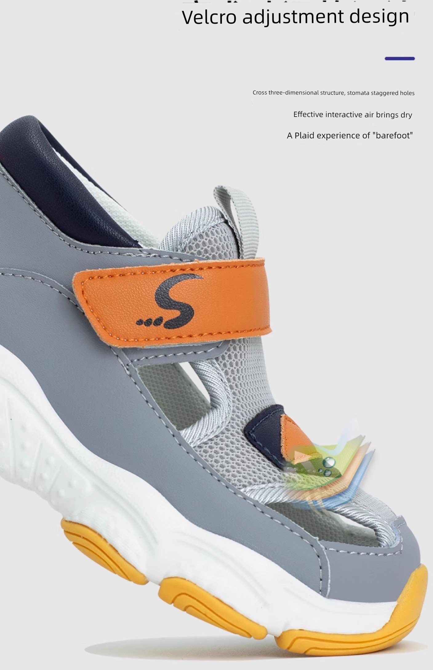 Kids Flat Foot Correction Sandals Inner and Outer Eight Characters Correction Coolname Sneaker Baby Foot Valgus Tiptoe Arch Supporter — 12