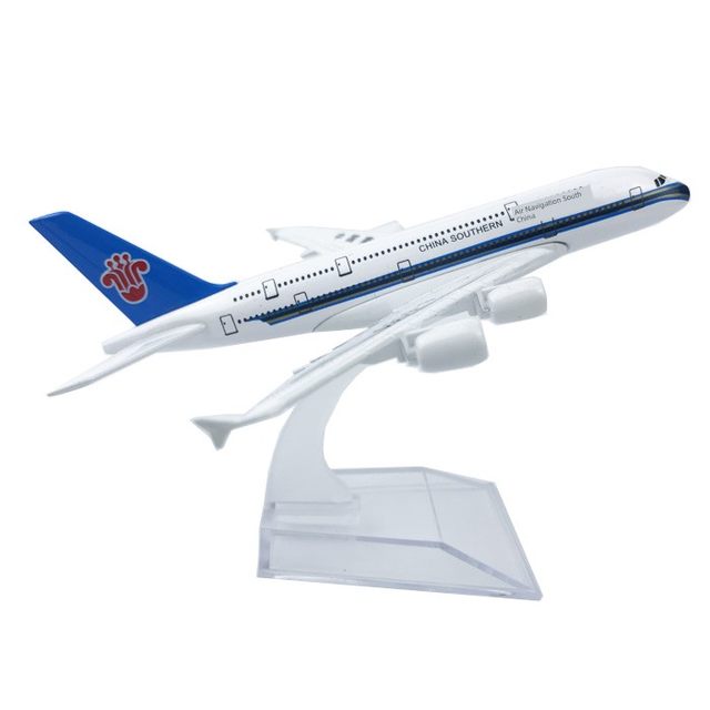 16cm alloy simulation aircraft Airbus 380 Boeing Air China 747 China Eastern Airlines model ornament teaching aids children's toys