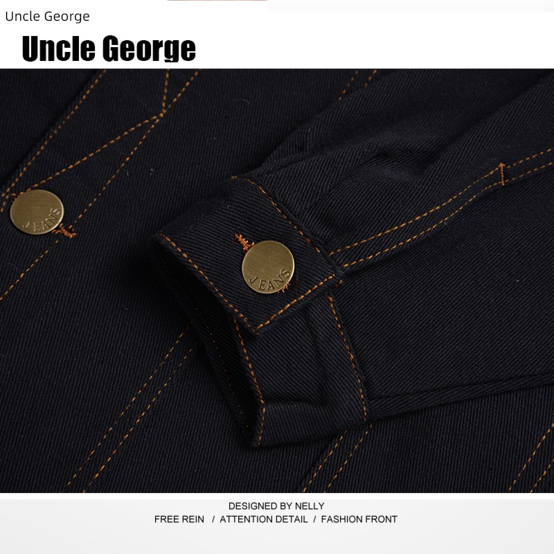 cotton material easy Middle aged man coverall cowboy Jacket