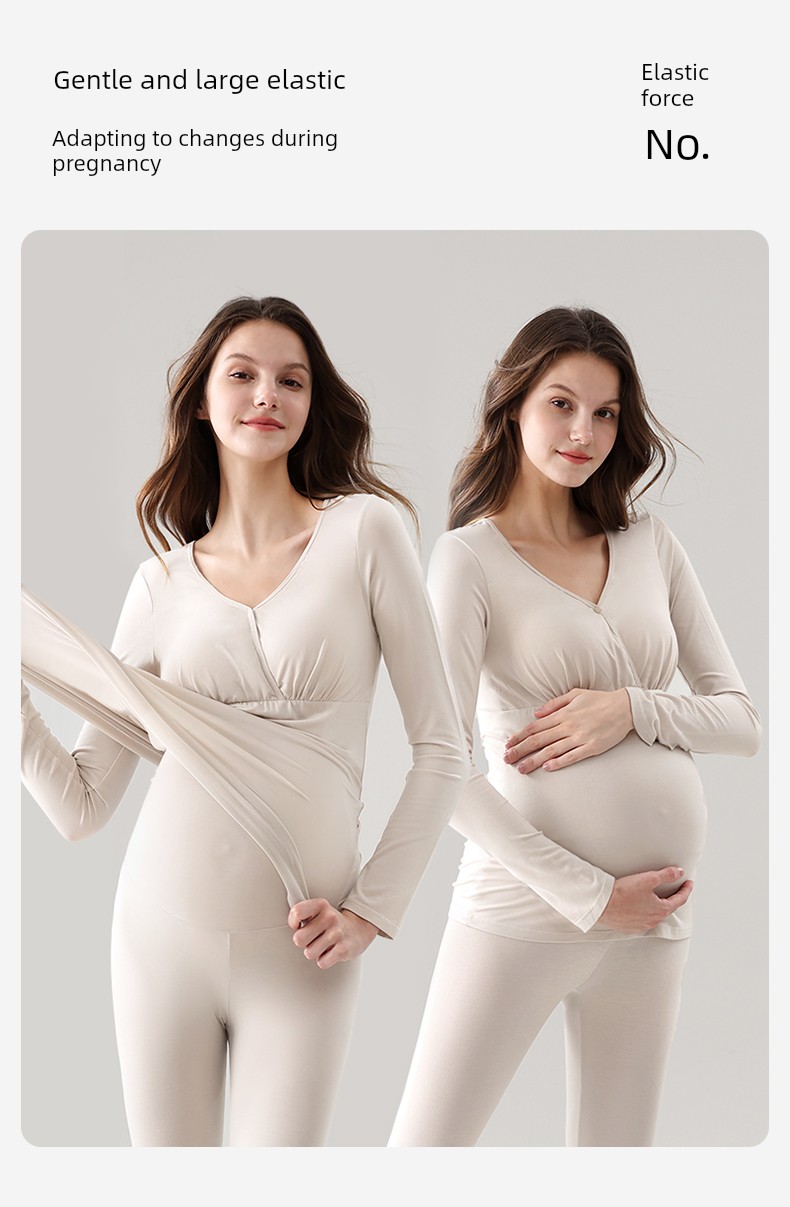 Modal Thermal Pure Cotton De Velvet Band Chest Pad Autumn Clothes — 9