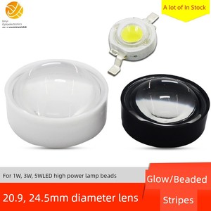 Led Strong Light Condenser Lens High Power 1w3w5w Lamp Bead Lens 21MM 24mm Optical 60 Degrees Convex Lens