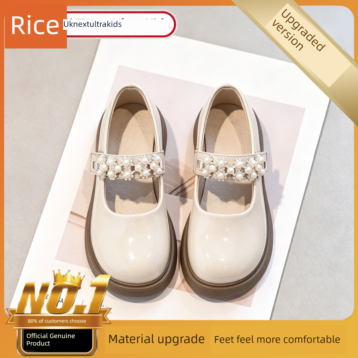 British Nu Black Leather Shoes for Girls, College Style, Soft Sole, Suitable for Skirts, British Style Princess Shoes, Children's Performance Autumn Shoes — 8