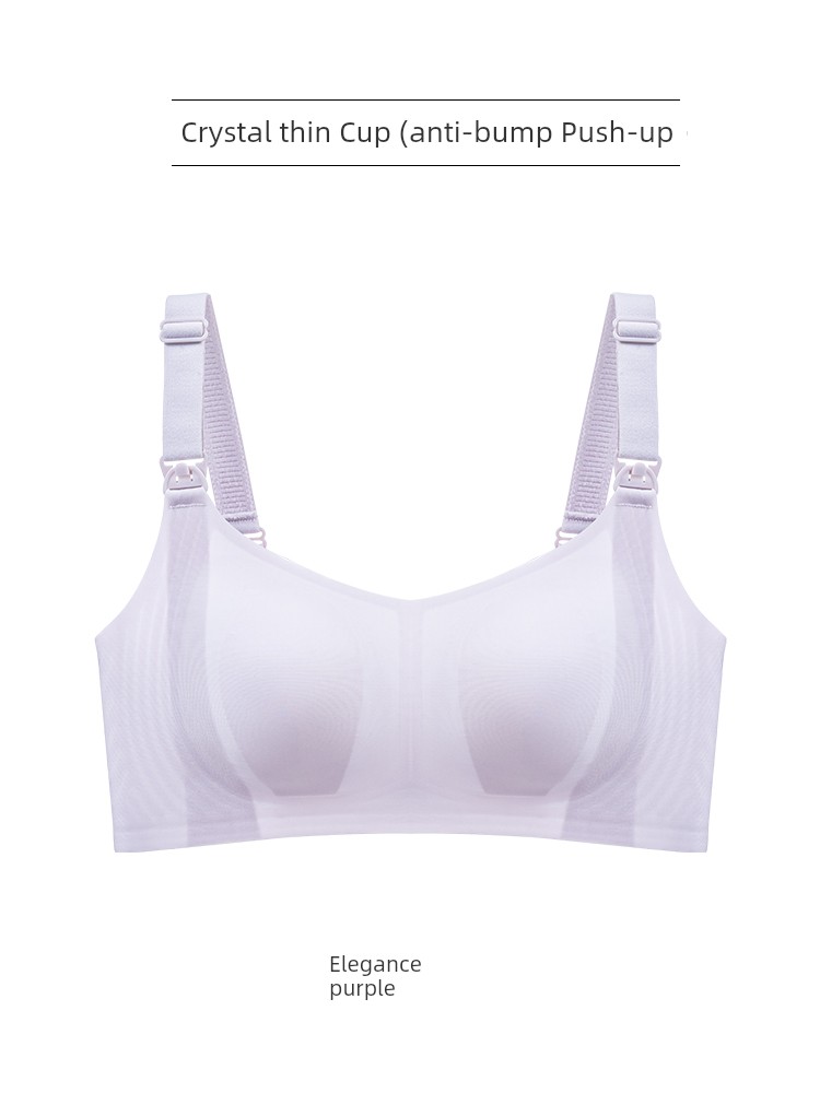 Clearance Sale Nursing Bras, Large Size, for Big Busts, Summer Thin Style, Postpartum Breastfeeding, Anti-Sagging, Pregnancy Nursing Bra — 3