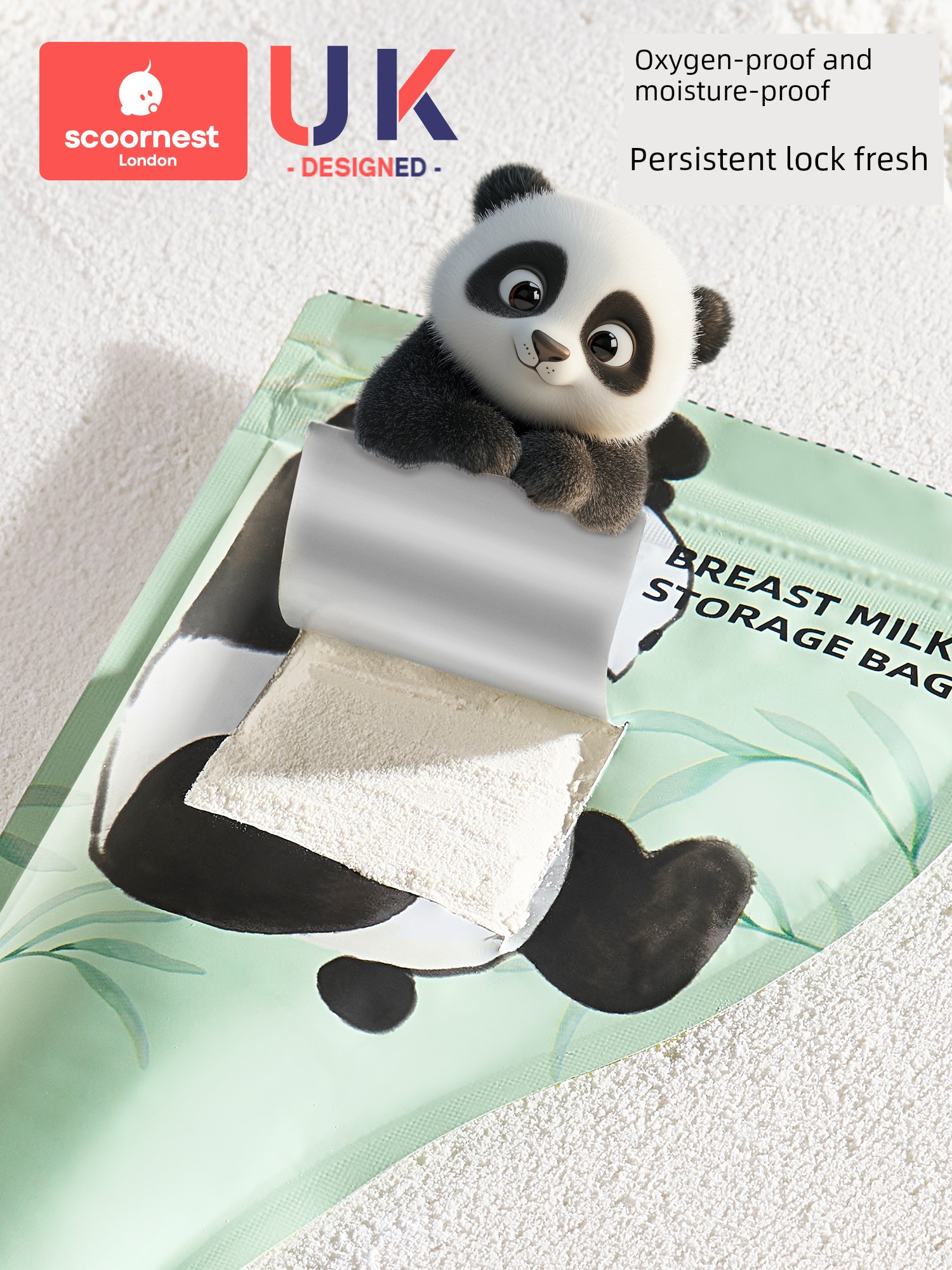 SCOORNEST 300 Pieces Milk Powder Bag Convenient Disposable out Storage Bag Sealed Fresh-Keeping Packing Bags Sterile Food Grade