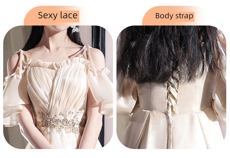 Sisterhood Champagne winter Minority wedding Bridesmaid Dresses