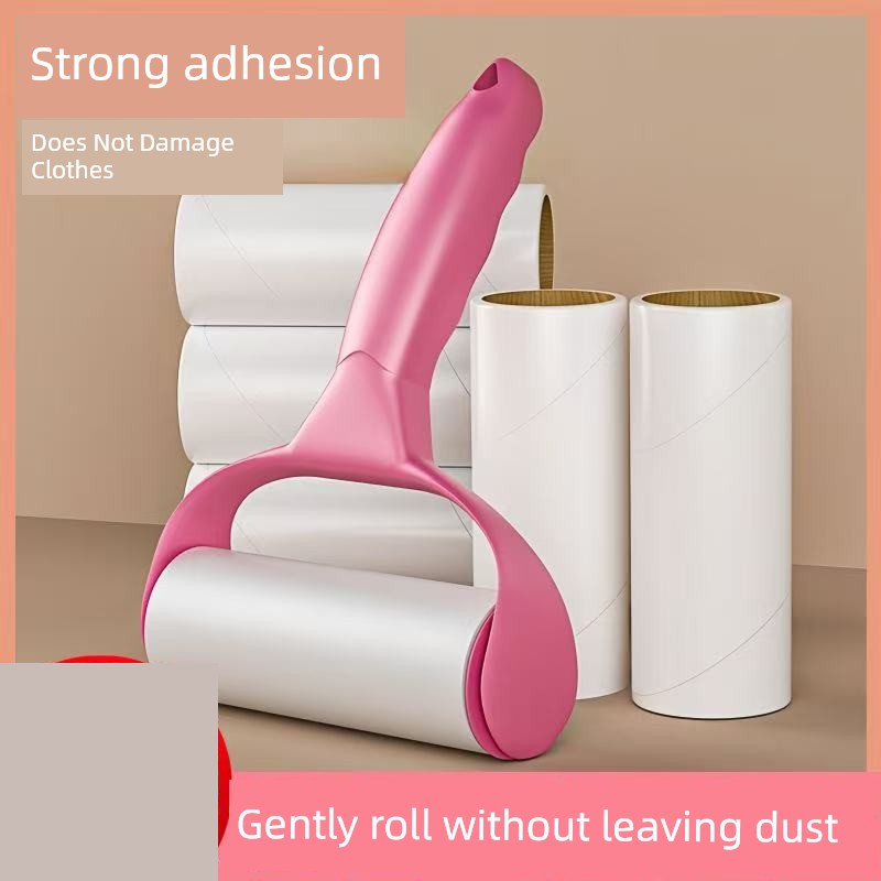Lint Roller with Tear-Off Paper for Clothes, Cat Hair Remover, Sticky Brush for Removing Hair and Dust, Refillable