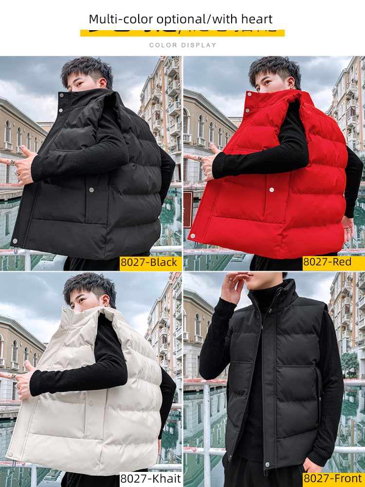 NGGGN Autumn and winter Plush thickening Men Vest